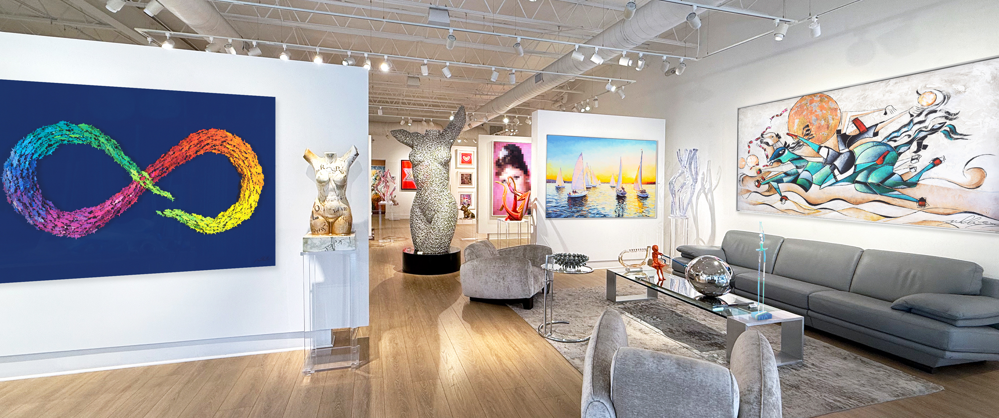 Blue Gallery - Artists Galleries of Modern Art, Abstract Painting